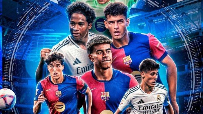 Laga Derby Real Madrid vs Barcelona akan tersaji dalam pertandingan La Liga Spanyol malam ini, Minggu (27/10/2024) dini hari.