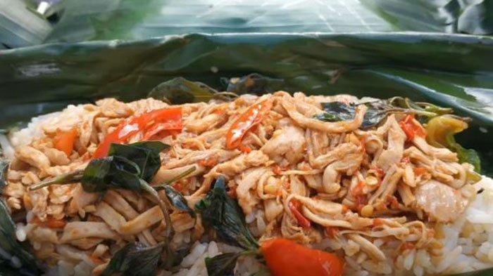 Resep Nasi Bakar Ayam Suwir Kemangi