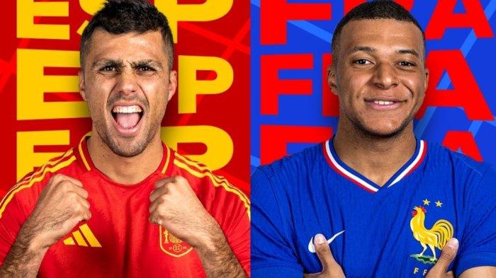 Spanyol vs Prancis di Semifinal Euro 2024