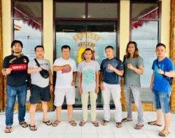 Pelaku penusukan terhadap emak emak peradeandi kerinci saat diamankan polisi