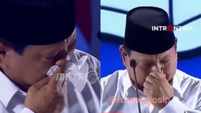 Prabowo Subianto menangis saat umumkan gaji guru Non ASN naik.