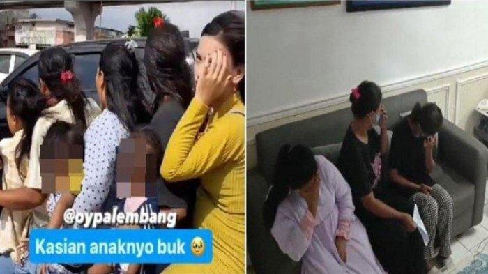 Potret wanita bonceng 7 orang menggunakan 1 sepeda motor.