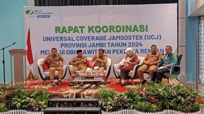 BPJS Ketenagakerjaan dan Pemprov Jambi Kolaborasi Lindungi Pekerja Rentan, Melalui Rakor UCJ 2024