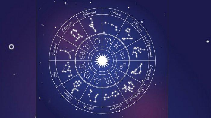 Ilustrasi simbol zodiak.