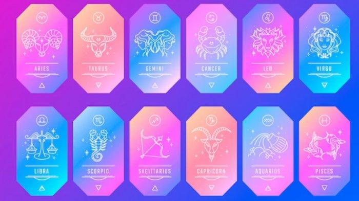 Ilustrasi logo zodiak.