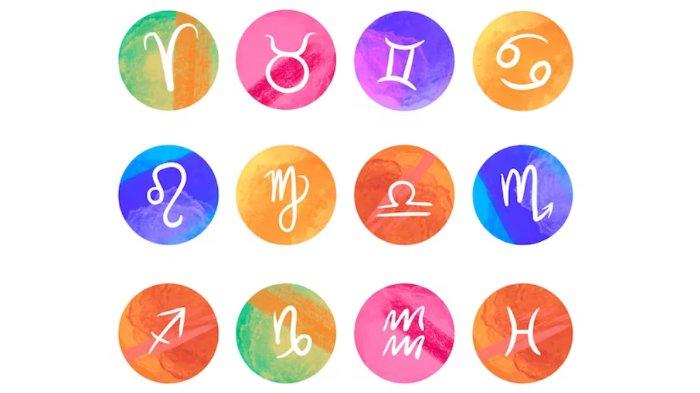 Ilustrasi logo zodiak.