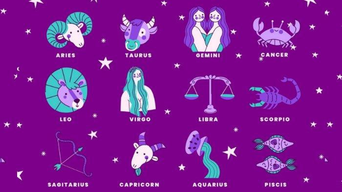 Ilustrasi logo zodiak.