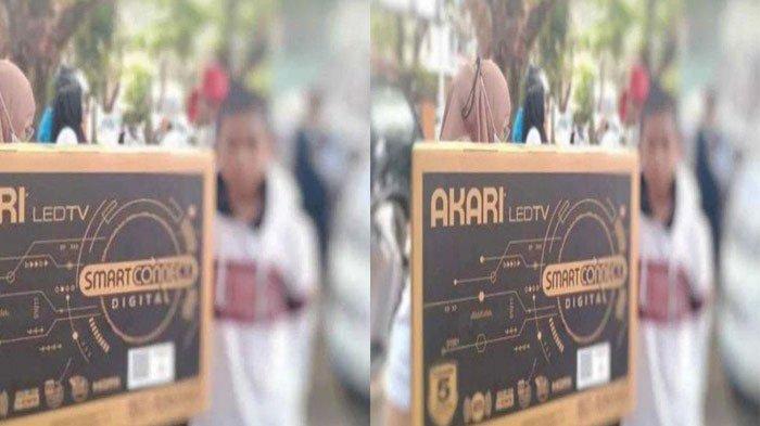 Josh alias Rifky bocah 13 yang memenangkan hadiah utama berupa umrah, namun diganti TV dan dispenser.