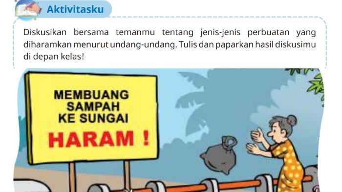 Gambar soal untuk kunci jawaban Pendidikan Agama Islam (PAI) Kelas 6 SD/MI Kurikulum Merdeka bagian Aktivitasku BAB 4 Hukum Halal dan Haram halaman 67.