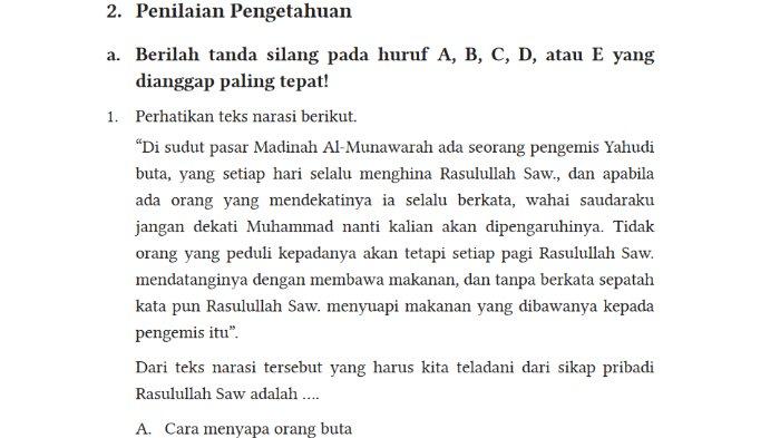 Gambar soal untuk kunci jawaban Pendidikan Agama Islam dan Budi Pekerti (PAI) Kelas XII (12) SMA/SMK/MA Kurikulum Merdeka semester 1 bagian a. Penilaian Pengetahuan tentang halaman 62-67 Bab 2 Indahnya Kehidupan Bermakna.