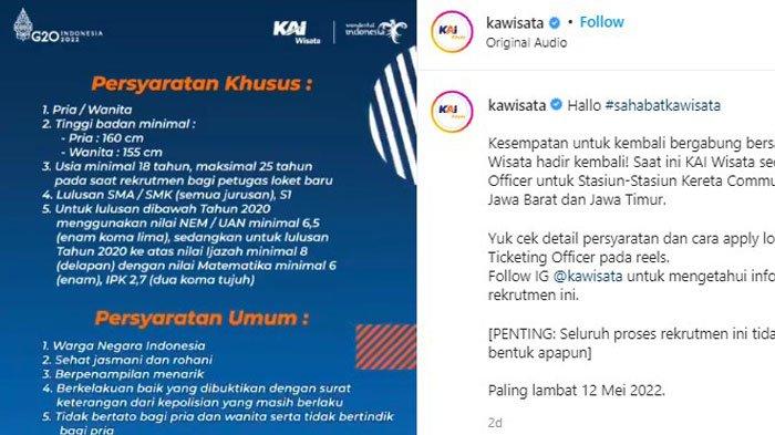Lowongan Kerja Pt Kereta Api Pariwisata Untuk Lulusan Sma Smk Hingga