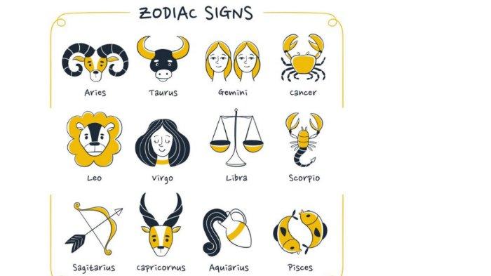 Ilustrasi logo zodiak.