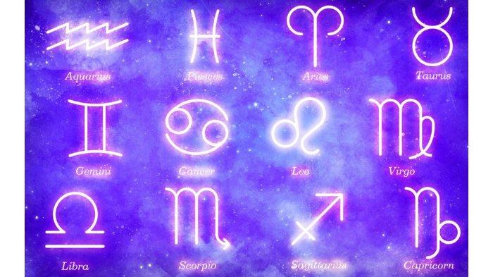 Ilustrasi simbol zodiak.
