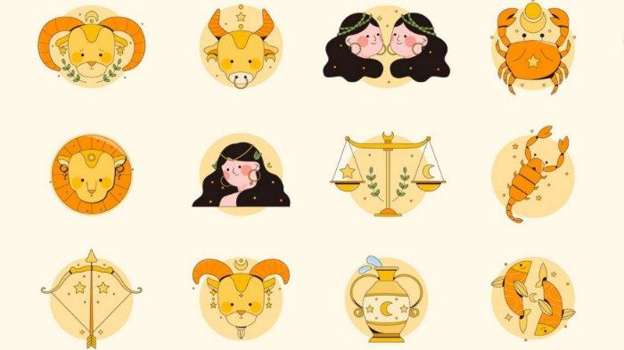 Ilustrasi logo zodiak.