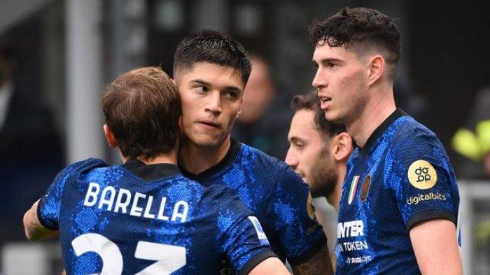 Penyerang Inter Milan, Joaquin Correa, mencetak dua gol dalam laga melawan Udinese pada laga pekan ke-11 Serie A 2021/2022 di Giuseppe Meazza, Minggu (31/10/2021).