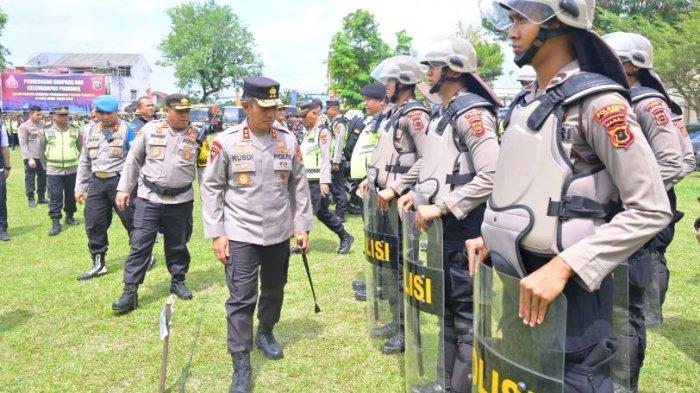 Kapolda Jambi Beri Lakukan Pengecekan Kesiapan Pengamanan Polresta Jambi Jelang Pilkada 2024