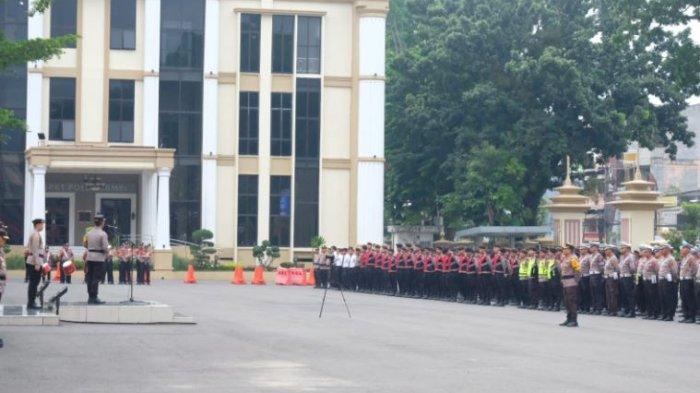 Polda Jambi Gelar Apel Konsolidasi Operasi Mantap Brata 2023-2024 Dipimpin Irjen Pol Rusdi Hartono