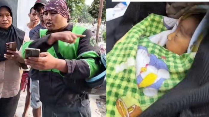 MAYAT BAYI - Seorang driver ojek online di Medan kaget sekaligus bingung setelah tahu paket yang ia antar ternyata bayi yang sudah meninggal dunia.