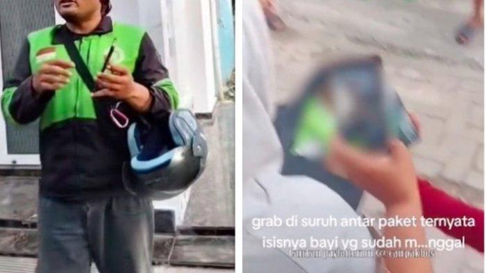 Tangkapan layar dari akun Instagram @majeliskopi08 pada Kamis (8/5/2025). Viral driver ojol di Medan dapat pesanan antar paket, setelah dibuka isinya mayat bayi.