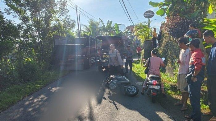 KECELAKAAN: Kecelakaan di Jalan Raya Sidemen, tepatanya di wilayah Banjar Dinas Tebola, Kecamatan Sidemen, Karangasem, Bali, Minggu (15/6/2025). Nyawa pelajar melayang. (TRIBUN BALI/ISTIMEWA)