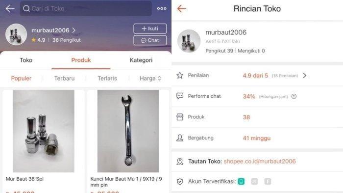 PELURU ILEGAL: Tangkapan layar toko online milik tersangka Agung Budi Taliroso alias ABT yang menjual peluru secara daring, Jumat (27/6/2025). (DOK. Polda Lampung)