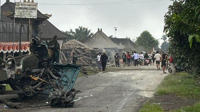 KECELAKAAN MAUT: Kecelakaan maut terjadi di Bangli, Bali, Kamis 10 Juli 2025. Empat orang tewas. (TRIBUN BALI/ISTIMEWA)