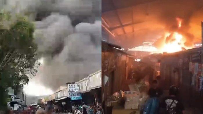 BREAKING NEWS: Pasar Wonokriyo Gombong Kebumen Kebakaran Sore Ini