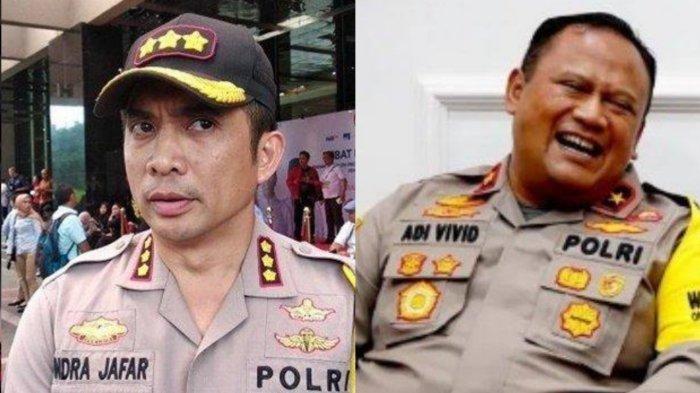 Brigjen Pol Indra Jafar dan Brigjen Pol Adi Vivid Bachtiar
