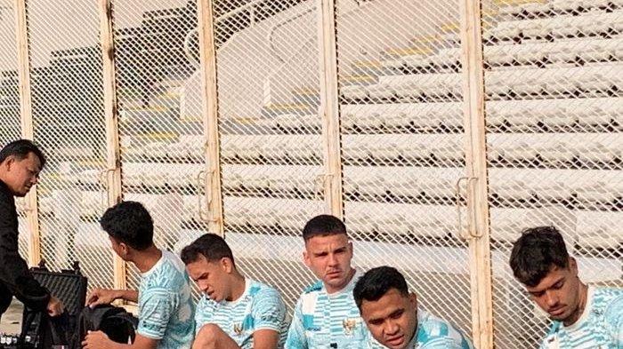 Calvin Verdonk saat gabung latihan timnas Indonesia di Stadion Madya Jakarta, Jumat (31/5/2024).
