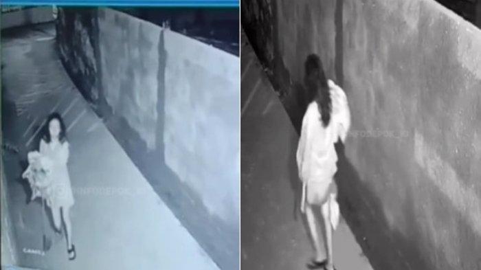 Detik-detik ibu muda buang bayi ke selokan lengkap dengan ari-ari