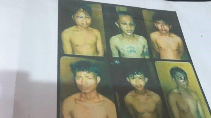 Foto sejumlah terpidana kasus pembunuhan Vina di Cirebon, Jawa Barat ketika ditunjukan oleh aparat pada awak media, Sabtu (18/5/2024).