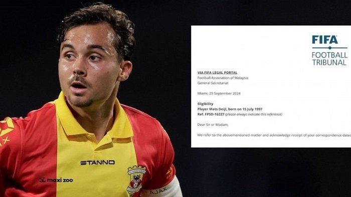 Gagal Tiru Timnas Indonesia, FIFA Gagalkan Upaya Malaysia Menaturalisasi Mats Deijl