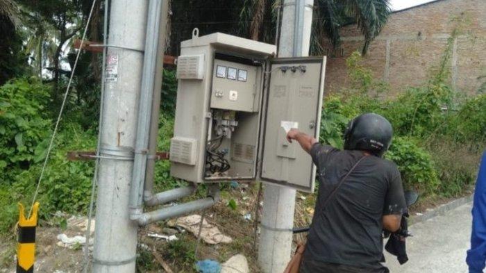 Salah satu lokasi Gardu PLN UP3 Pematangsiantar di Jalan Sibatu batu, Kota Pematangsiantar, Provinsi Sumatera Utara (Sumut), Jumat (26/4/2024).