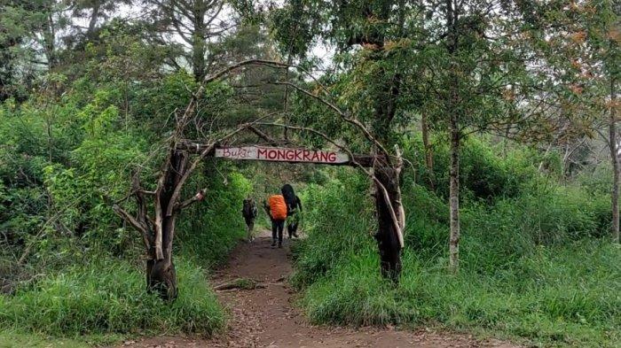 Gerbang pendakian Bukit Mongkrang wilayah Kecamatan Tawangmangu Kabupaten Karanganyar.  
