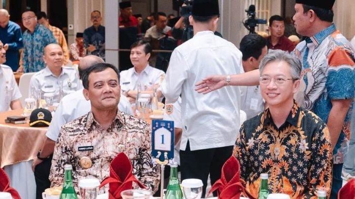 SUKACITA RAMADHAN- Gubernur Jawa Tengah Ahmad Luthfi dan Duta Besar China untuk Indonesia, Mr H.E Wang Lutong di acara Silaturahmi Ramadan Keluarga Besar PLTU Cilacap