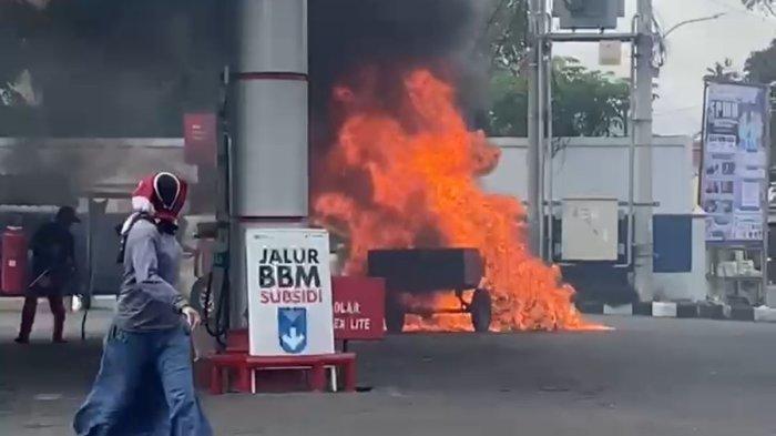 ILUSTRASI: Stasiun Pengisian Bahan Bakar Umum (SPBU) di Jalan Letjen Suprapto, Pringgokusuman, Kota Yogyakarta terbakar pada Selasa (27/5/2025) siang. Setidaknya 8 orang mengalami luka-luka.