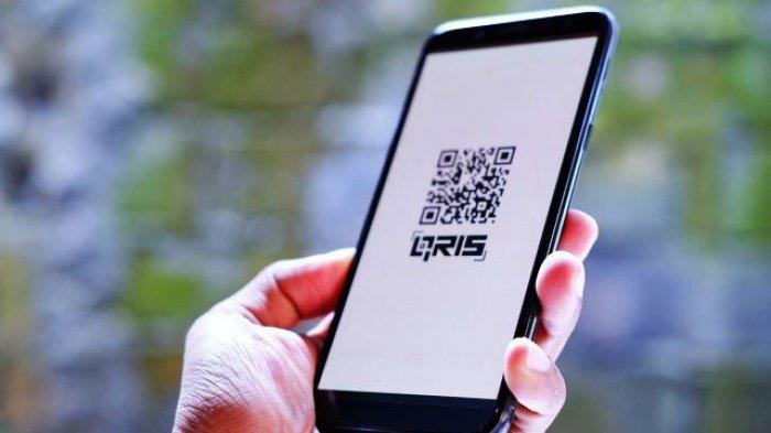 QRIS - Ilustrasi tampilan barcode QRIS. Saat ini transaksi keuangan terus diedukasikan kepada masyarakat agar mereka beralih dari tunai menjadi non tunai.