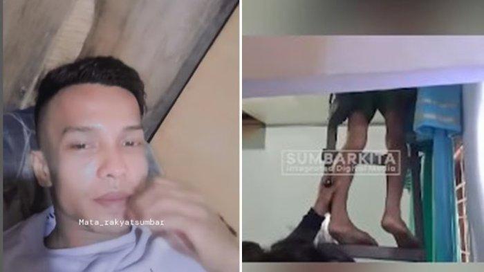 Indra Septiarman Alias IS Tersangka Pembunuh Nia nyaris diamuk warga saat ditangkap polisi di Kayu Tanam, Padang Pariaman, Kamis (19/9/2024).