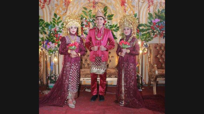 Pria asal Muratara, Sumatera Selatan, menikahi dua gadis sekaligus dalam satu pelaminan, jadi perhatian warga dan viral di medsos.
