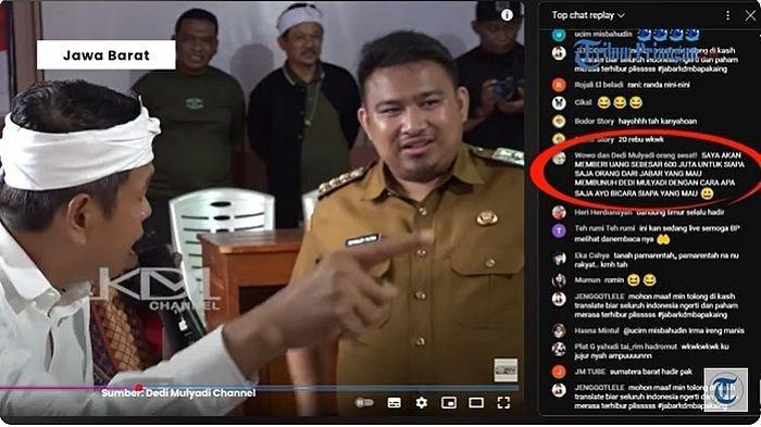 KDM DIANCAM PEMBUNUHAN - Gubernur Jawa Barat, Dedi Mulyadi, diketahui mendapat ancaman pembunuhan pada Senin (21/4/2025). Ancaman tersebut disampaikan melalui komentar live chat di kanal YouTube miliknya pada Senin (21/4/2025).