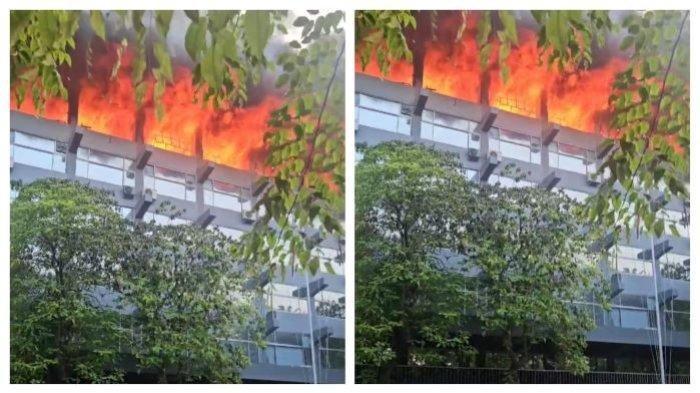 Kantor Badan Keamanan Laut atau Bakamla RI di Jl. Proklamasi No. 56 RT 10/RW 02 Menteng, Minggu (29/9/2024) pagi kebakaran.