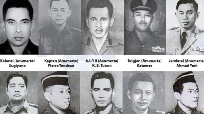Pahlawan Revolusi yang menjadi korban Peristiwa G30S pada 1965.