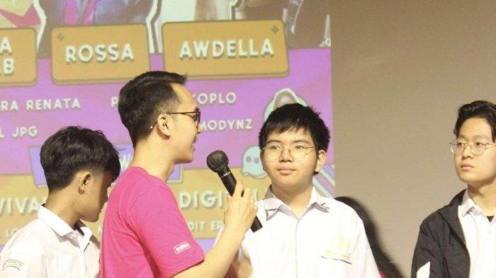 Keseruan acara Tribun Jateng Goes To Campus bersama Tri di SMA Nasional Karangturi Semarang (Senin, 16 Agustus 2023).