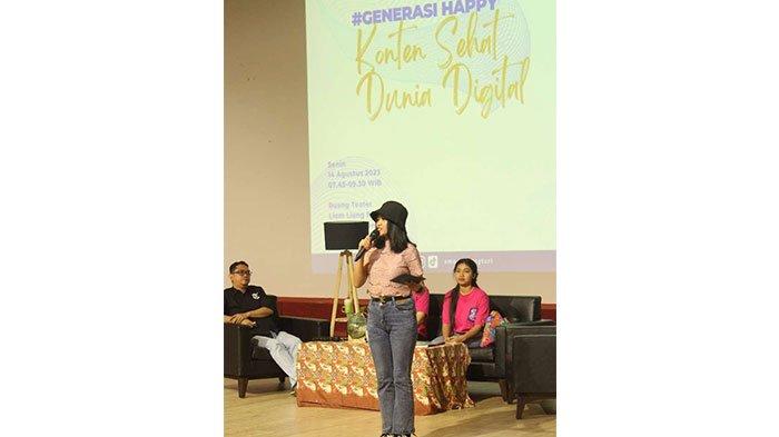 Keseruan acara Tribun Jateng Goes To Campus bersama Tri di SMA Nasional Karangturi Semarang (Senin, 16 Agustus 2023).