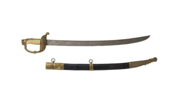 Klewang atau pedang milik Pangeran Diponegoro yang ditemukan di Belanda.(Museum Bronbeek)