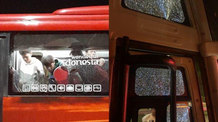 Viral! Video 4 Bus Rombongan SMAN 2 Cibinong Dilempar Batu di Tol Semarang-Batang