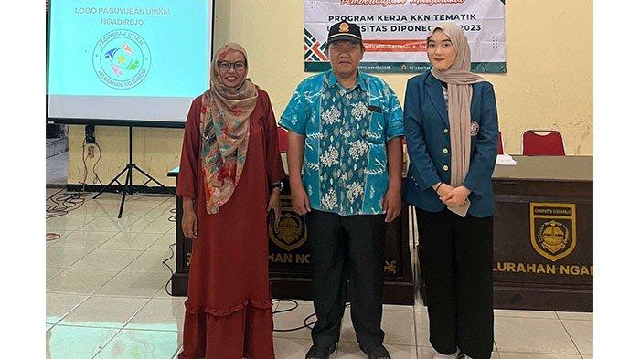 Mahasiswa KKN Tematik UNDIP di Ngadirejo bersama kelurahan setempat meresmikan Paguyuban UMKM Ngadirejo