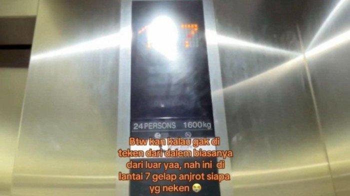 Mahasiswi Universitas Malang syok tiba-tiba lift naik sendiri hingga lantai 7 yang sepi