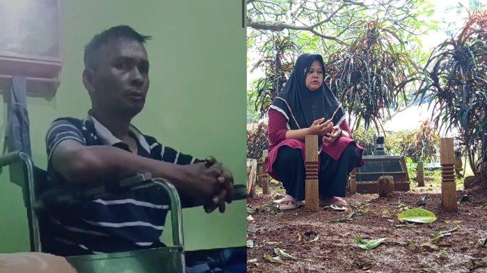 Mendiang Darso (kiri) menceritakan penganiayaan yang dialaminya diduga dilakukan oleh anggota Satlantas Polresta Yogyakarta sehari sebelum meninggal dunia pada 29 September 2024. 