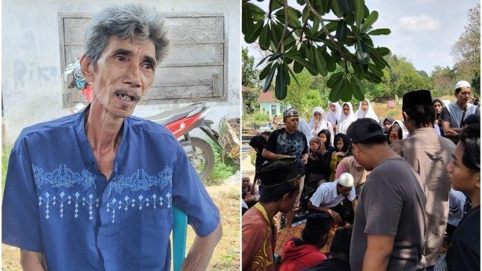 Nurpan (58) uwak AA siswi yang ditemukan tewas di kuburan China Palembang